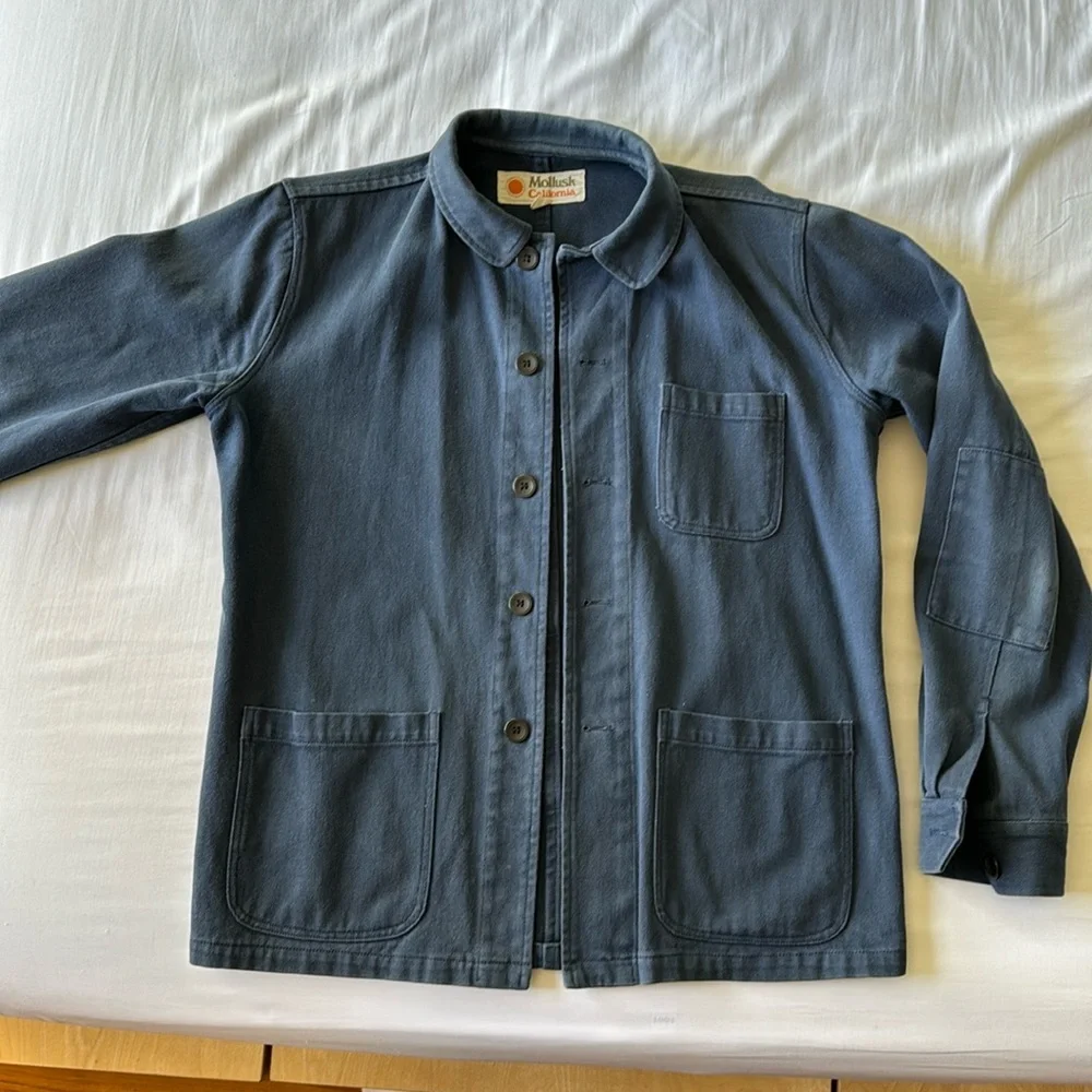 Mollusk California Navy Chore Jacket - 100% Cotton